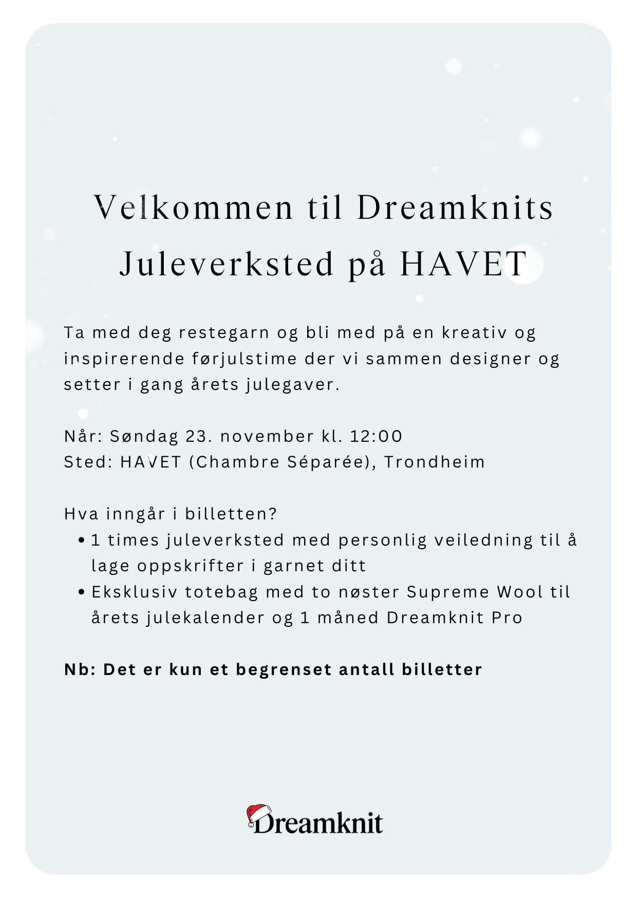 Juleverksted med Dreamknit