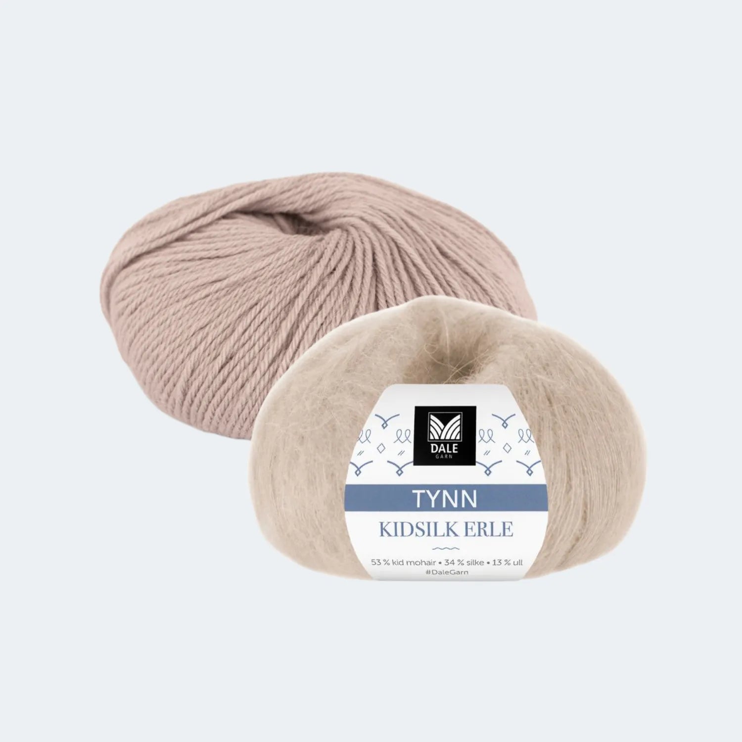 Du Store Alpakka Sterk + Dale Tynn Kidsilk Erle