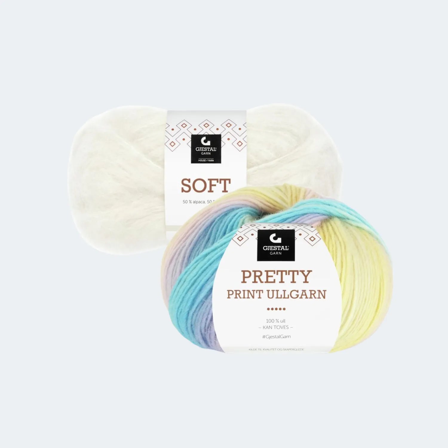 Gjestal Pretty Print Ullgarn