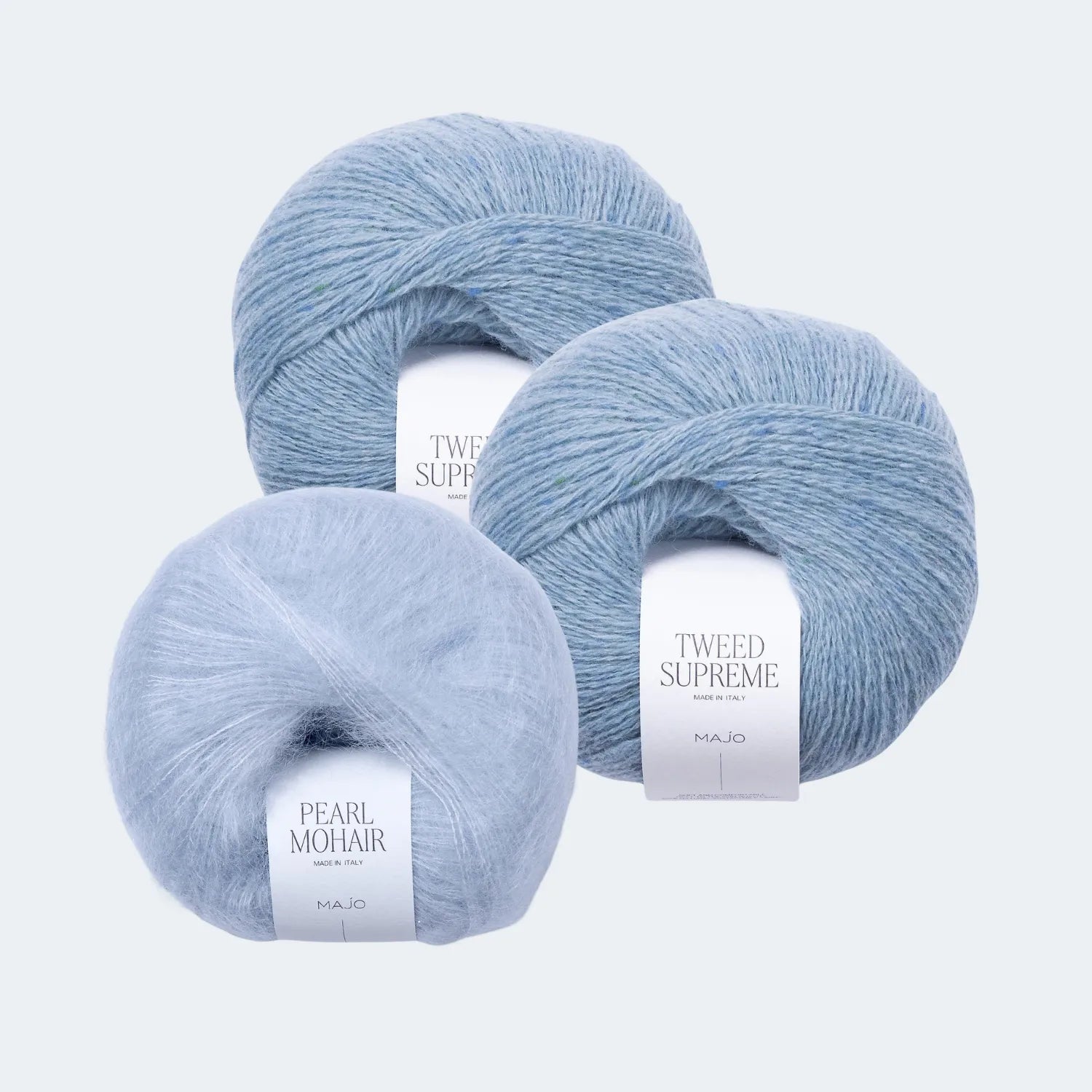 Majo Tweed Supreme x2 + Pearl Mohair