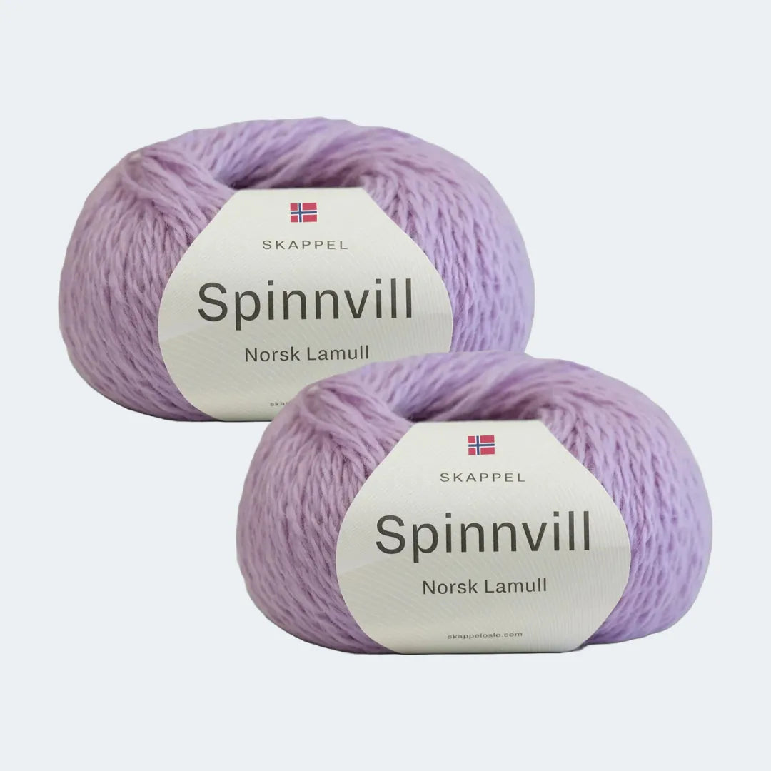 Skappel Spinnvill Norsk Lamull + Spinnvill Norsk Lamull