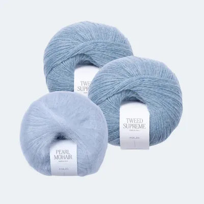 Majo Tweed Supreme x2 + Pearl Mohair